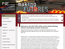Tablet Screenshot of makingfutures.plymouthart.ac.uk